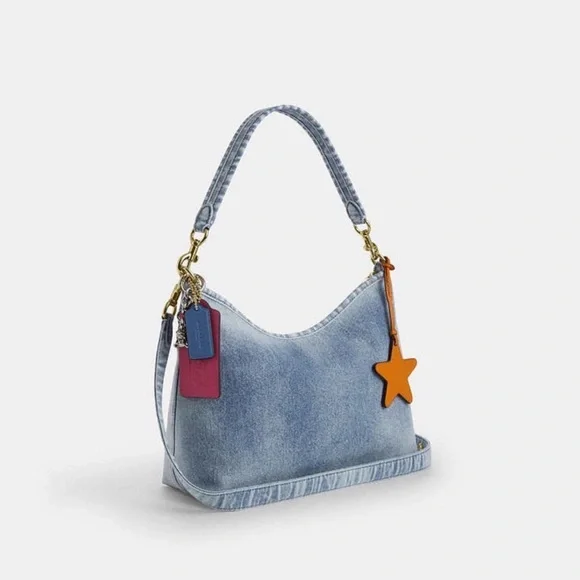 Sold. Coach Laurel in Loved denim bag with Charm. Authentic / NWT - Picture 8 of 10
